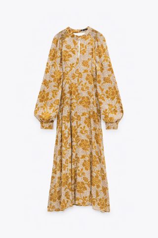 Zara + Floral Maxi Dress