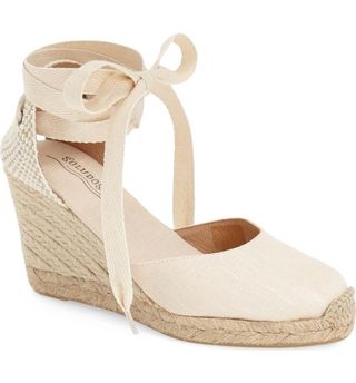 Soludos + Wedge Lace-Up Espadrille Sandal