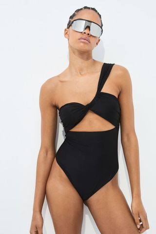 H&M + Padded-Cup Cut-Out Swimsuit