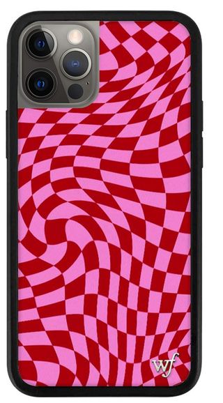 Wildflower + Pink Crazy Checkers Case 12 and 12 Pro