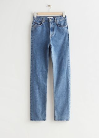 & Other Stories + Favourite Cut Jeans in Mid-Blue