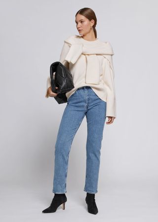& Other Stories + Slim Cut Jeans in Mid-Blue