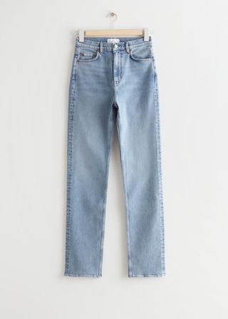 & Other Stories + Slim Cut Jeans in Light Blue