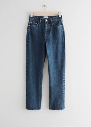 & Other Stories + Slim Cut Jeans in Deep Blue