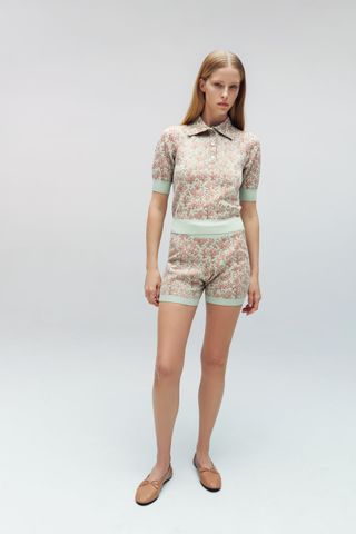 Zara + Jacquard Knit Polo