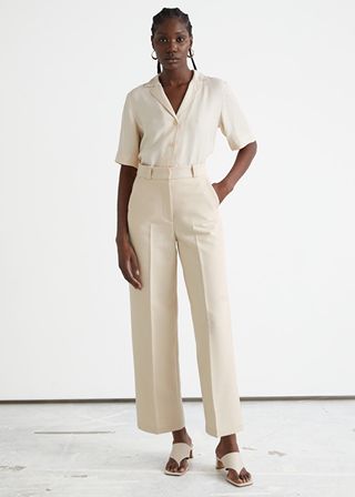 & Other Stories + Wide Press Crease Trousers