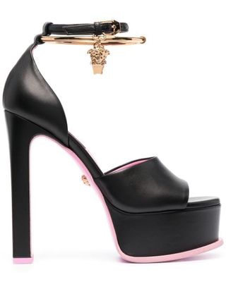 Versace + Medusa Aeternitas Platform Sandals