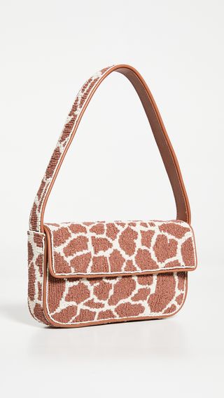 Staud + Tommy Beaded Bag in Giraffe