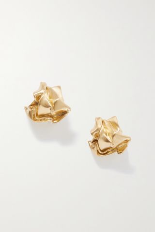 Completedworks + Crunched: A Tale of Abandoned Legal Strategies Gold-Plated Earrings