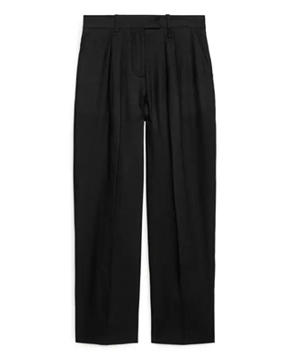 Arket + High Waist Linen Trousers