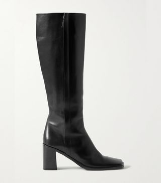 The Row + Patch Leather Knee Boots