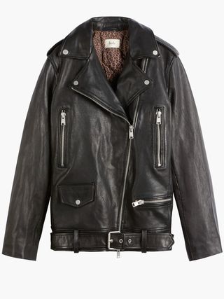 Hush + Oversized Leather Jacket