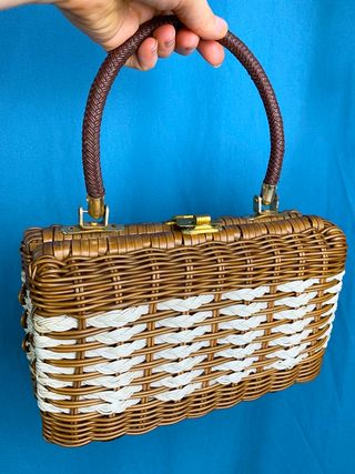 Vintage + 1950s Basket Bag