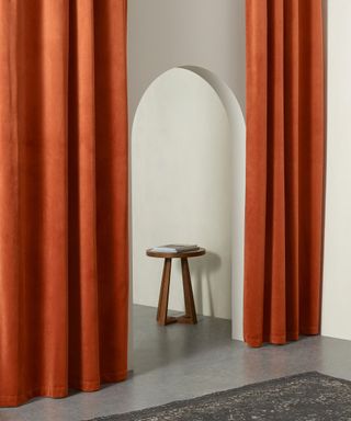 Made.com + Julius Curtains in Burnt Orange