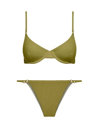 Fella + Moss Green Brad Xavier Underwired Bikini