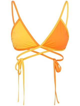 Christopher Esber + Tie-Detail Bikini Top