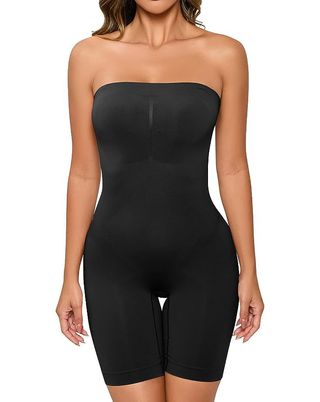 Womens Seamless Bodysuit Tc Strapless Shaper Bodysuit With Waist
