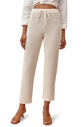 Reformation + Rosso Open Knit Organic Cotton Pants