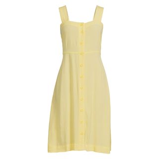 Free Assembly + Sleeveless Square Neck Fit & Flare Dress