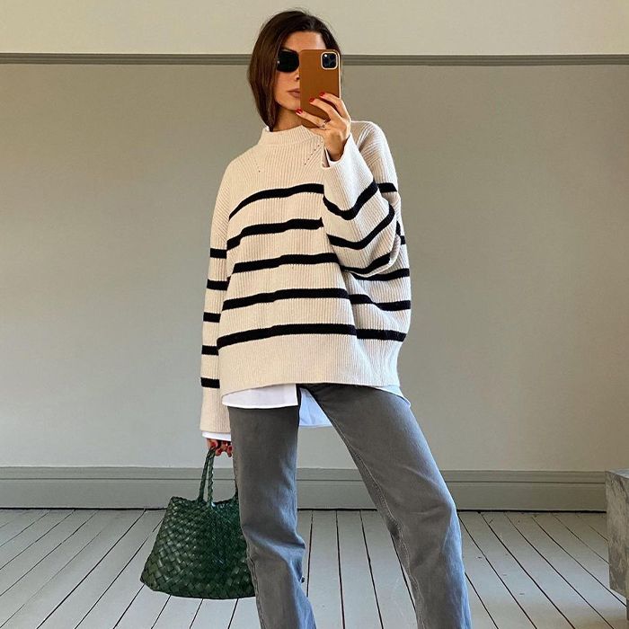 Wardrobe staple: Striped Jumper  Oversized outfit, Casual outfits