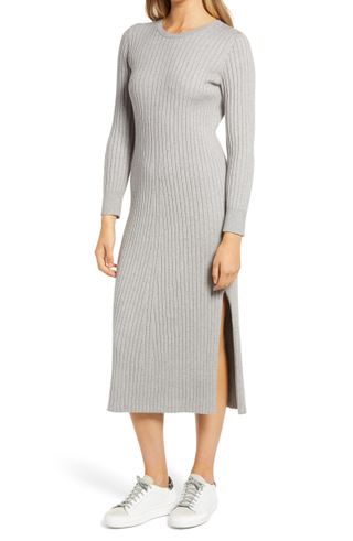 WAYF x BFF + Hollie Long Sleeve Sweater Dress