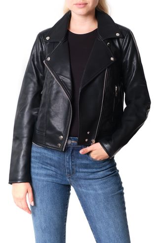 BlankNYC + Good Vibes Faux Leather Moto Jacket