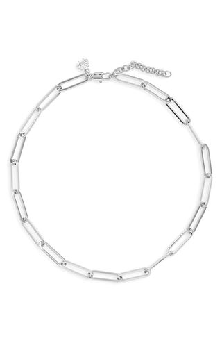 Lele Sadoughi + Paper Clip Chain Collar Necklace