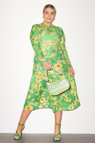 Never Fully Dressed + Curve Green Daisy Dress