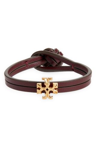 Tory Burch + Monkey's Paw Knot Leather Bracelet