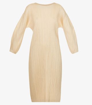 Pleats Please Issey Miyake + Pleated Woven Midi Dress