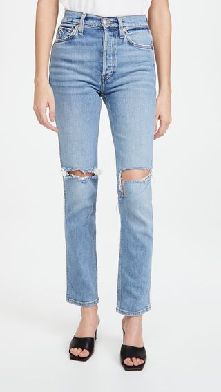 Re/Done + 80s Slim Straight Jeans
