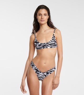 The Atttico + Zebra-Print Bikini
