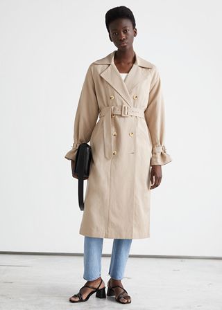 & Other Stories + Relaxed Double Breasted Trench Coat