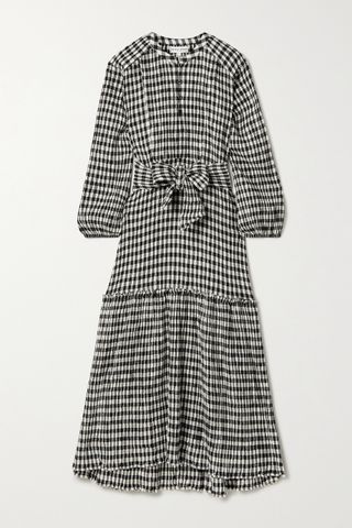 Apiece Apart + Andreas Belted Gingham Dress