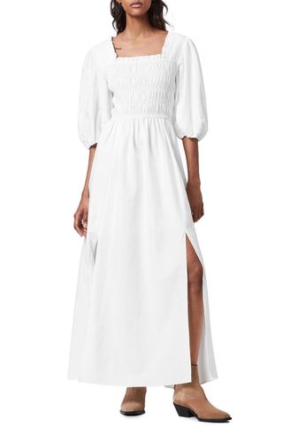 AllSaints + Livi Linen Blend Maxi Dress