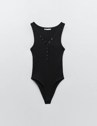 Zara + Ribbed Bodysuit