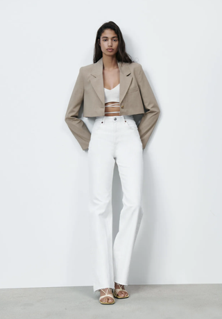 Zara + Crop Blazer