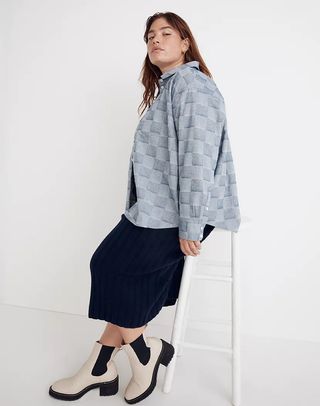 Madewell + Flannel Kempton Button-Up Shirt in Check