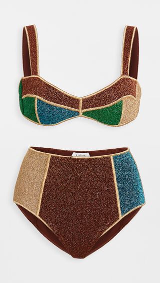 Oseree + Colore High Waisted Bikini Set