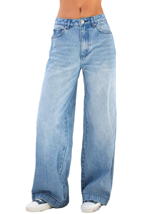 Purjarda + High Waisted Wide Leg Jeans