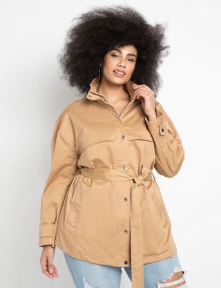Eloquii + Belted Trench Jacket