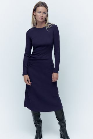 Zara + Gathered Dress