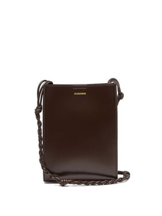 Jil Sander + Tangle Small Braided-Strap Leather Shoulder Bag