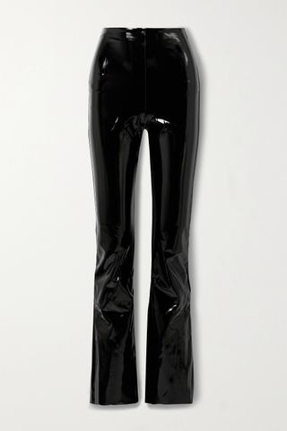 Commando + Stretch Faux Patent-Leather Flared Pants