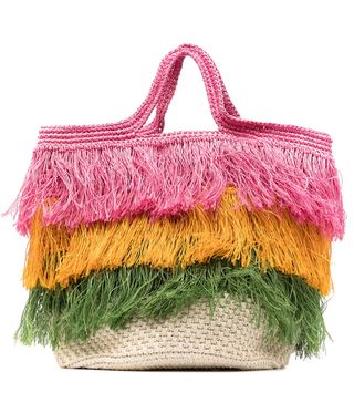 Marni + Market Tassel-Fringe Tote Bag