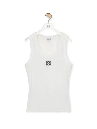 Loewe + Anagram Tank Top in Cotton White