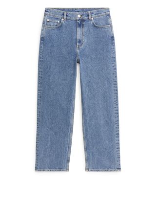 Arket + Straight Cropped Stretch Jeans