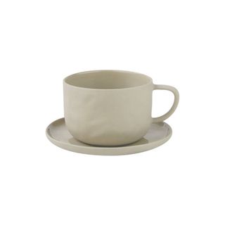 Be Home + Stoneware Teacup & Saucer Set