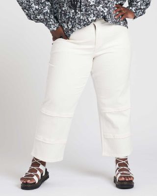 Erdem x Universal Standard + Hana Patchwork Jeans White