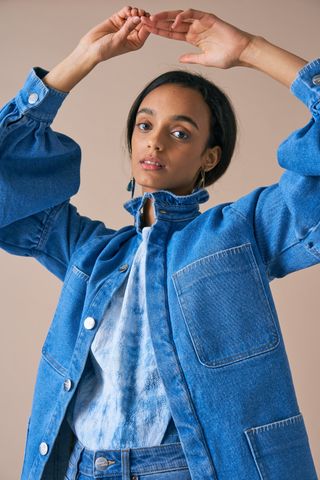 Seventy + Mochi + Pablo Jacket in Retro Vintage Denim